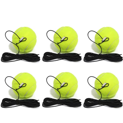 Portable Tennis Trainer Set with Rebound Ball & Elastic Rope for Solo Practice