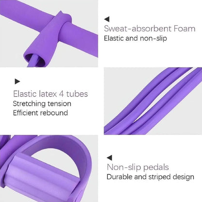 Full-Body Pedal Resistance System-Strong Tension Bands for Effective Home Fitness Training