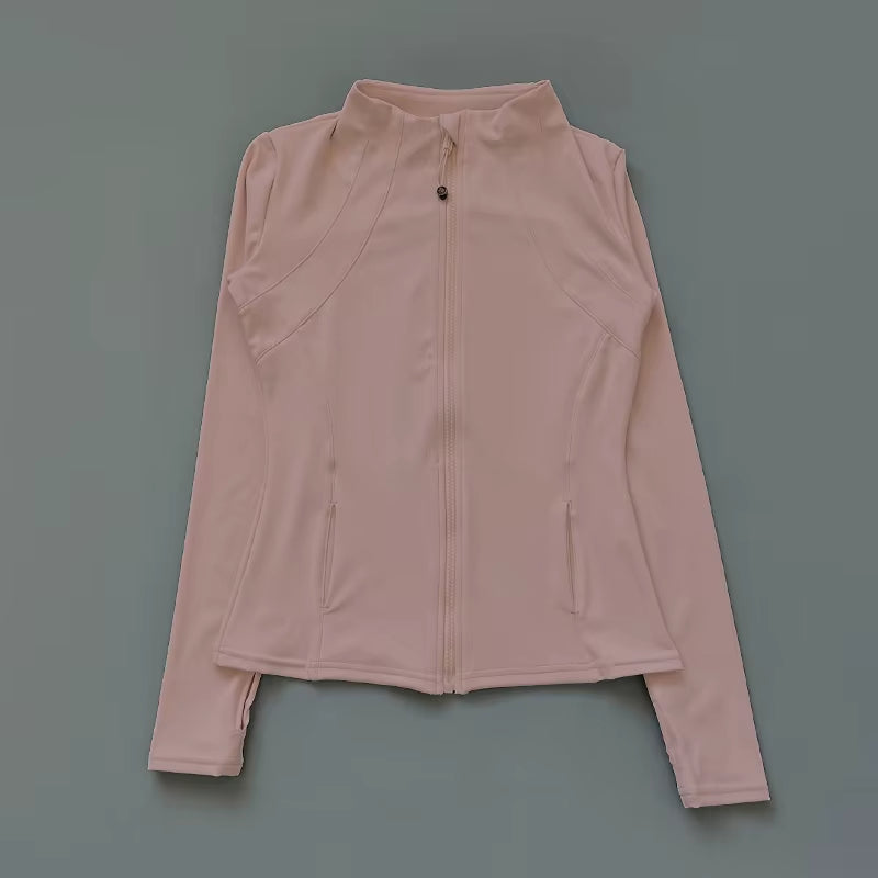 Stylish Women's Windbreaker Sportswear - Long Sleeve Running Sweatshirt & Activewear Jacket for Ultimate Comfort and Performance