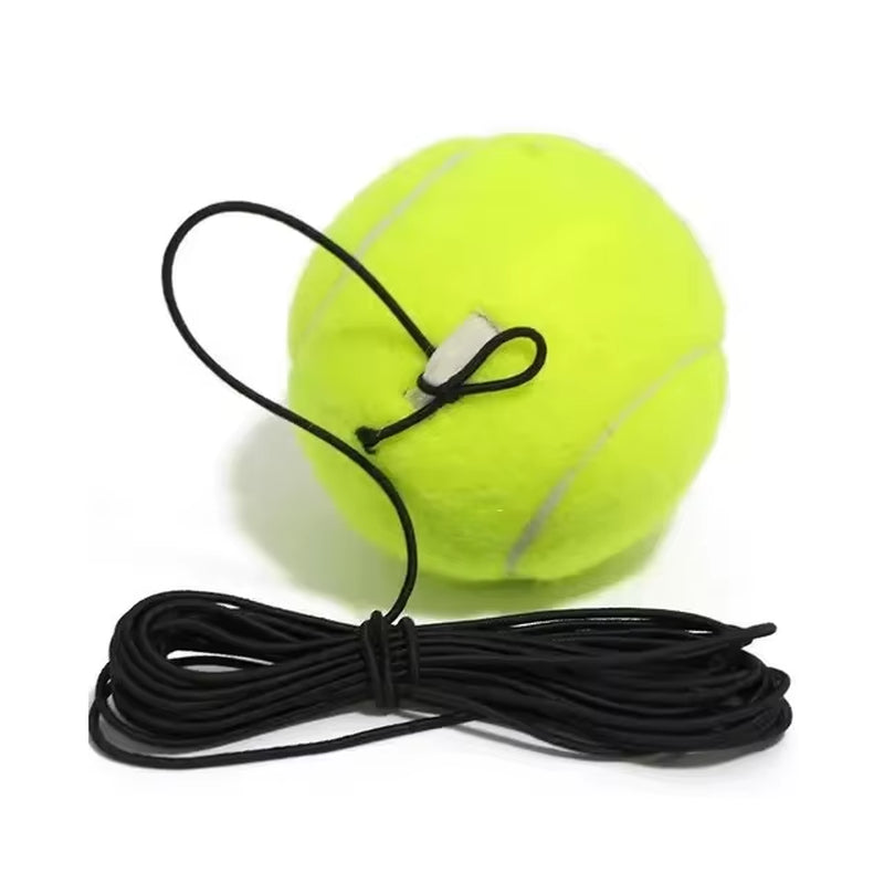 Portable Tennis Trainer Set with Rebound Ball & Elastic Rope for Solo Practice
