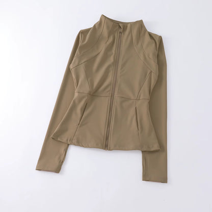 Stylish Women's Windbreaker Sportswear - Long Sleeve Running Sweatshirt & Activewear Jacket for Ultimate Comfort and Performance
