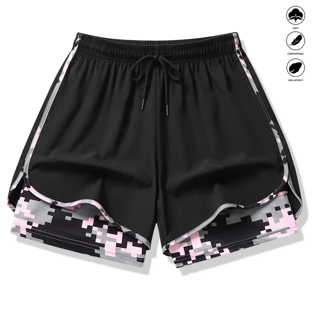 3-Pack Women’s Workout Shorts – Lightweight Quick-Dry Running Shorts with Pocket
