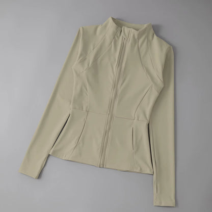 Stylish Women's Windbreaker Sportswear - Long Sleeve Running Sweatshirt & Activewear Jacket for Ultimate Comfort and Performance