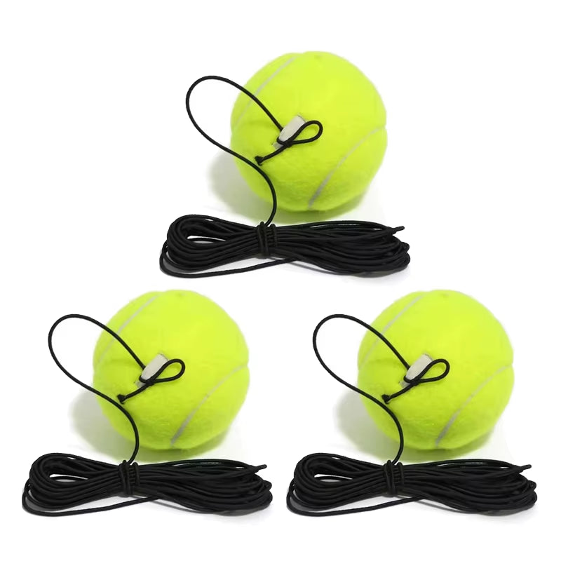 Portable Tennis Trainer Set with Rebound Ball & Elastic Rope for Solo Practice
