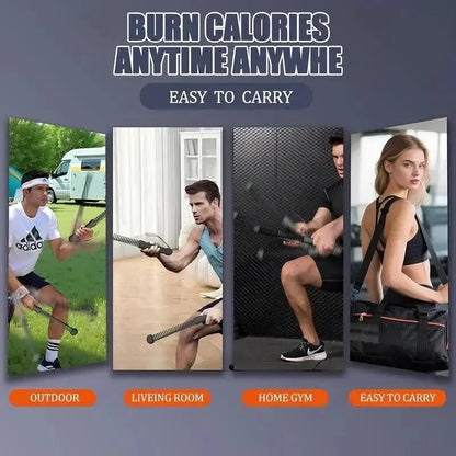High-Intensity Training Made Easy – Portable Cordless Battle Ropes for Home Fitness