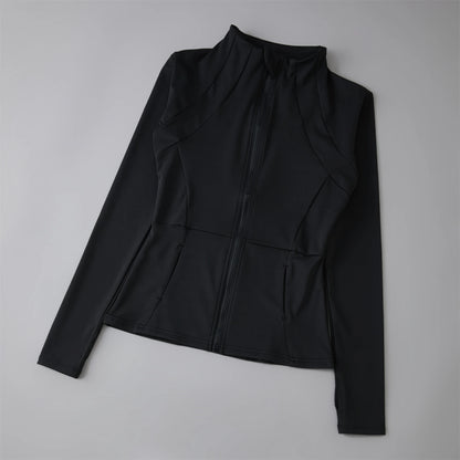 Stylish Women's Windbreaker Sportswear - Long Sleeve Running Sweatshirt & Activewear Jacket for Ultimate Comfort and Performance